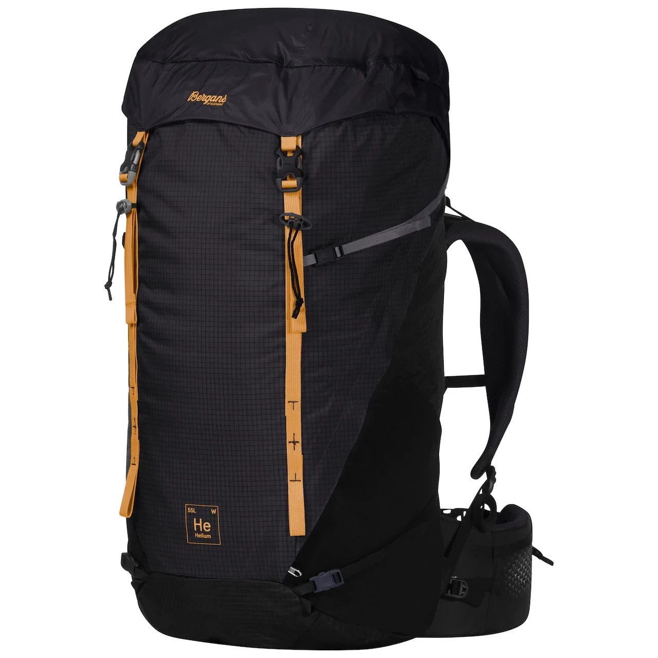 Bergans Helium V5 55L Rucksack (dark-shadow-grey/black/golden-yellow)