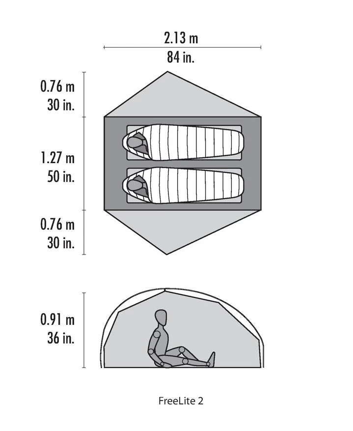 MSR Freelite 2 Zelt (green) – Bild 2