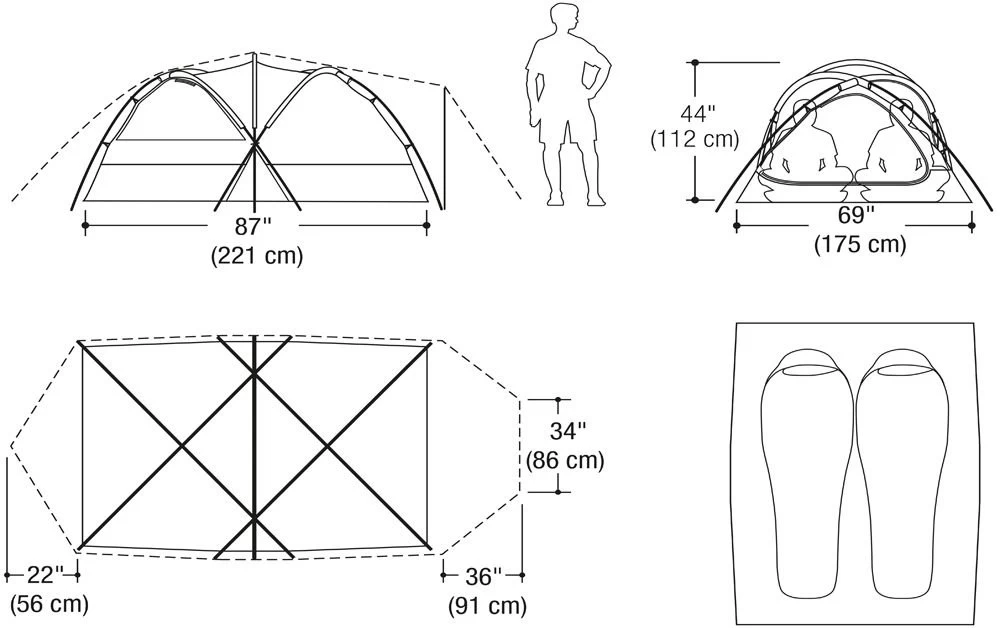 Marmot Thor 2P Zelt (blaze) – Bild 3