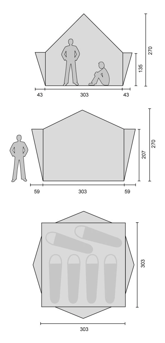 Nordisk Midgard 9.2 Zelt (natural) – Bild 7