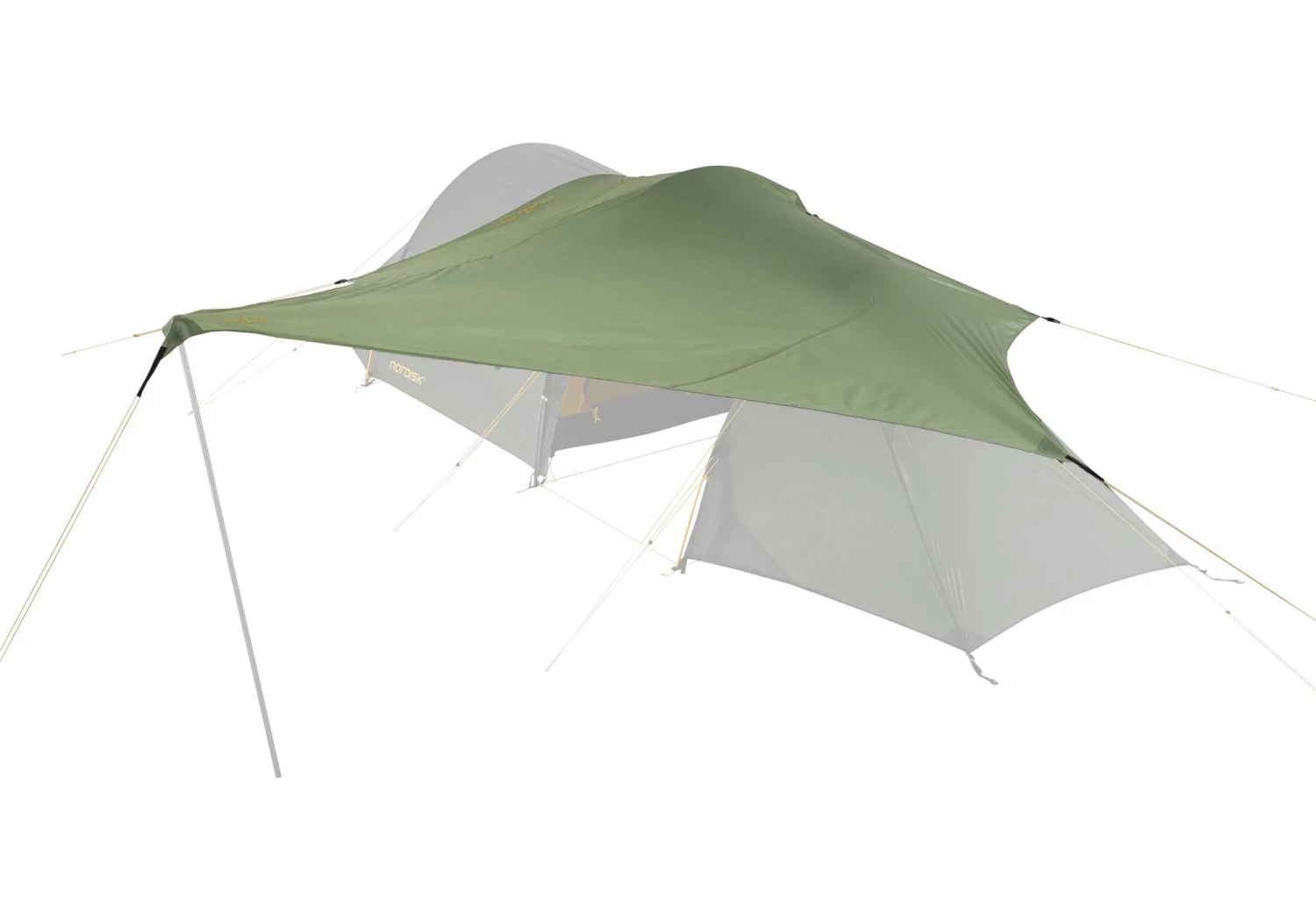 Nordisk Voss Diamond PU Tarp (dark-olive) – Bild 3