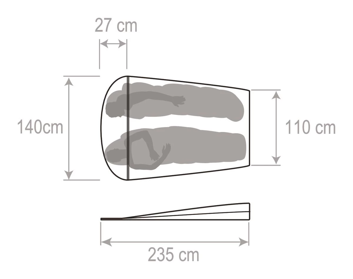 Vaude Biwak II.2 Biwaksack (glowing-red) – Bild 2